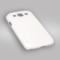 Чехол для Samsung S3 белый пластик со вставкой