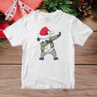 Новогодняя футболка "Панда"